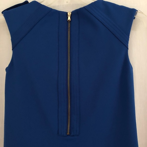 Sleeveless Wool Royal Blue Dress - Sz M - Picture 5 of 8